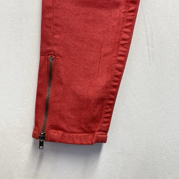 AMERICAN RAG Cie Low-Rise Skinny Leg Ankle Zip Jeans Women Size 3R Coral Stretch - Picture 15 of 16